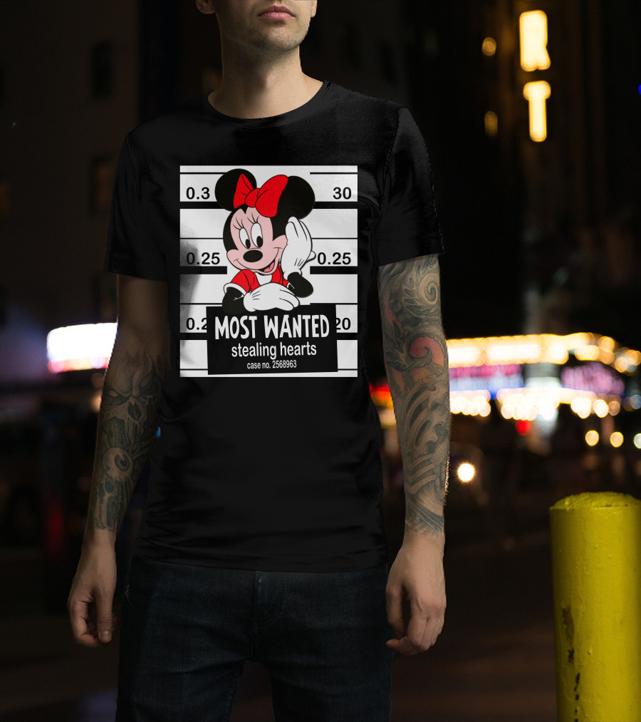 Minnie Most Wanted Stealing Hearts Case No. 2568963 T-Shirt