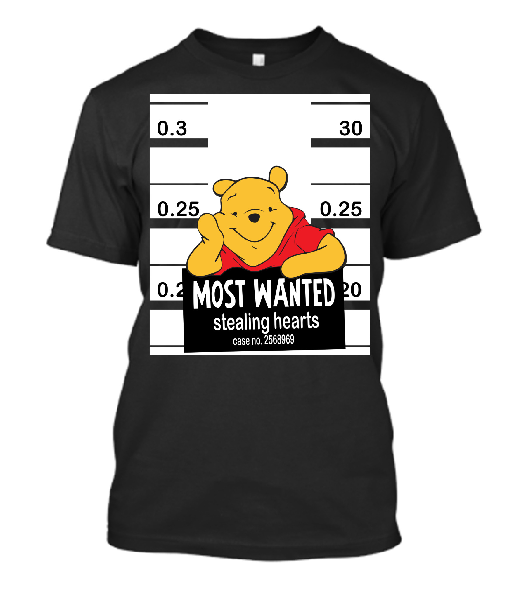 Most Wanted Stealing Hearts Pooh Case No. 2568969 T-Shirt