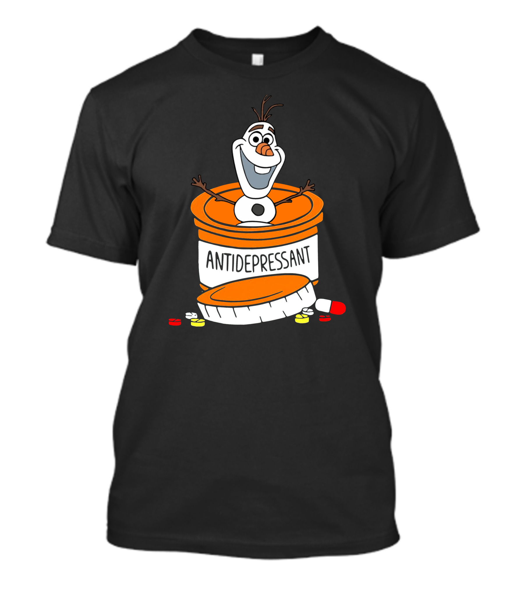 Olaf Antidepressant Capsule Character T-Shirt