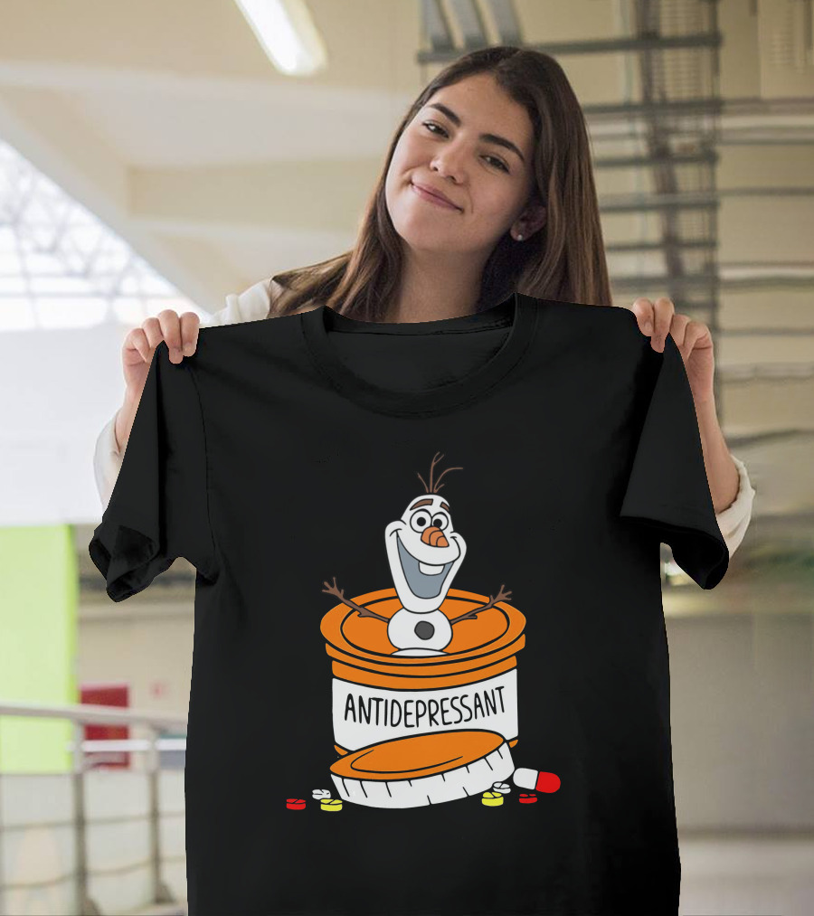 Olaf Antidepressant Capsule Character T-Shirt
