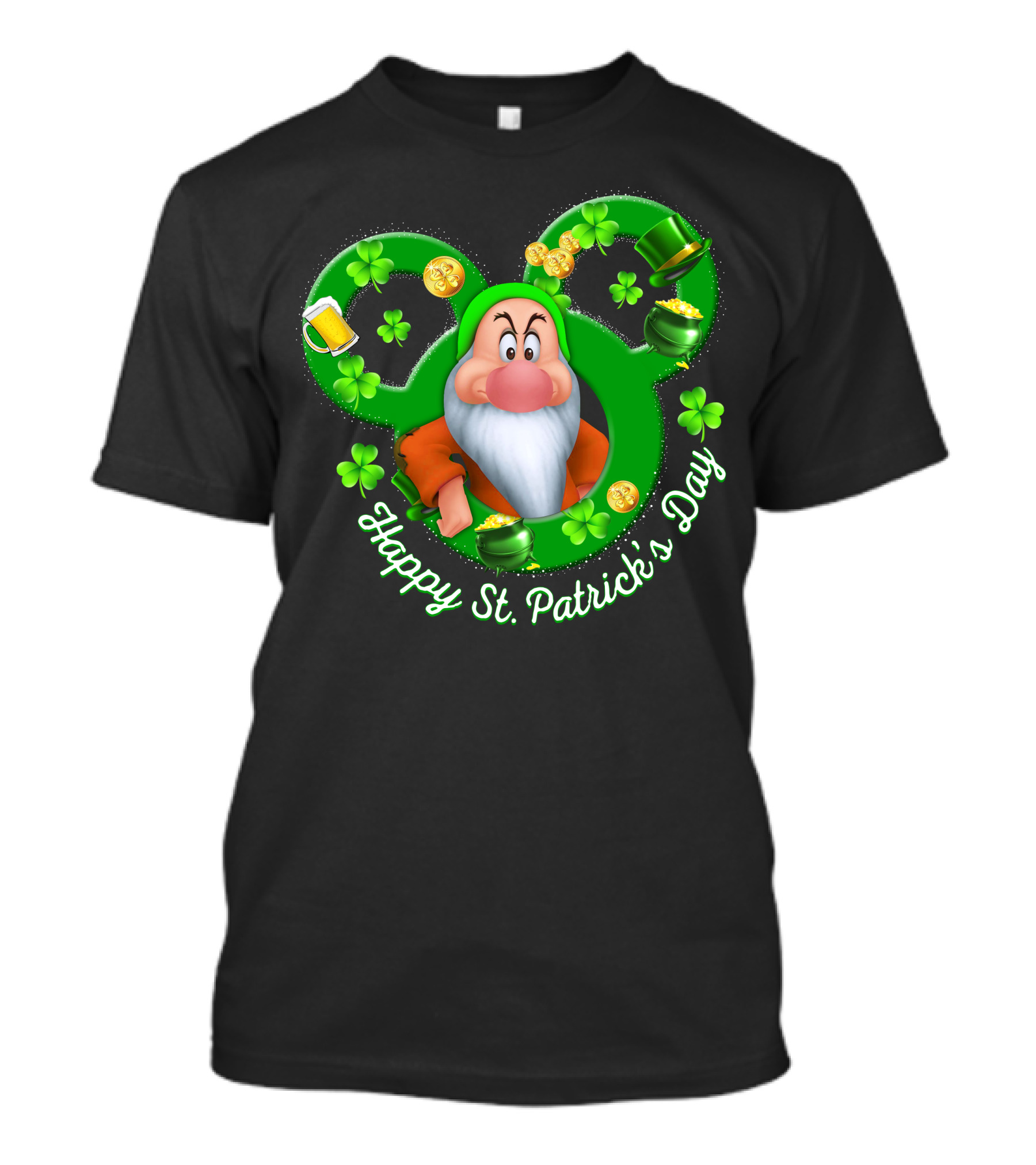 Happy St. Patrick's Day Grumpy Disney Holiday Celebration T-Shirt