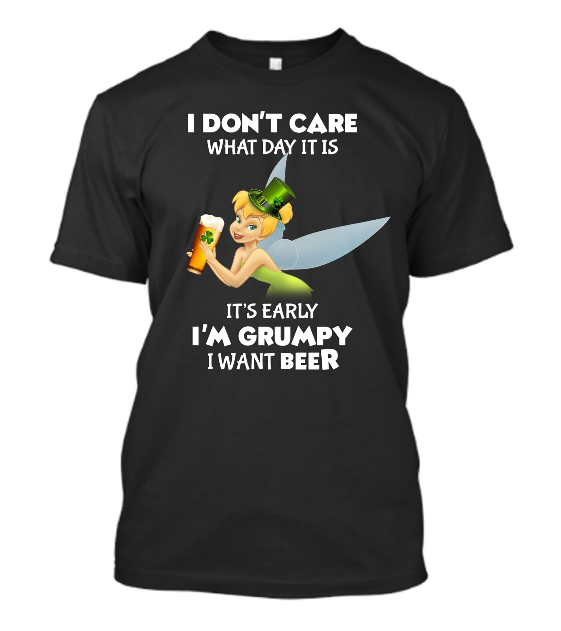 Tinker Bell St. Patrick's Grumpy Beer Day T-Shirt