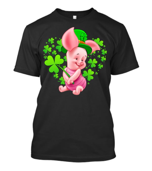Piglet St. Patrick's Day Clover Celebration T-Shirt