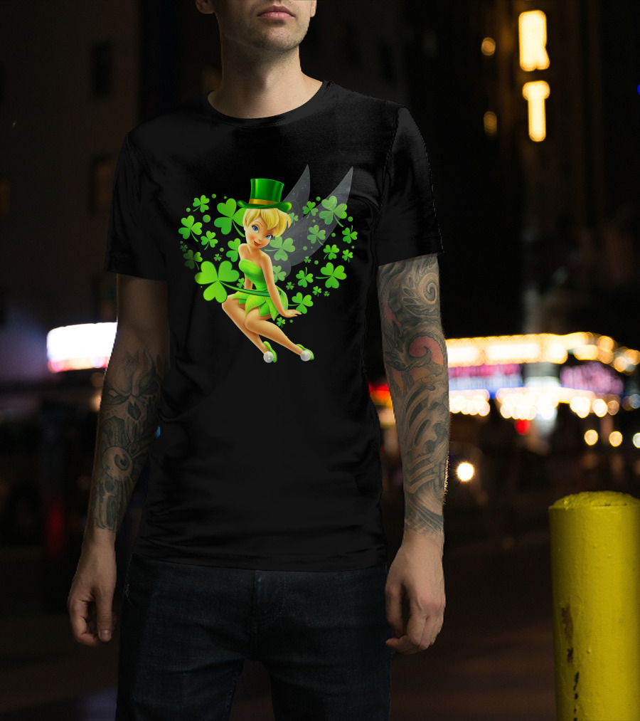 Tinker Bell St. Patrick's Day Shamrock Fairy T-Shirt