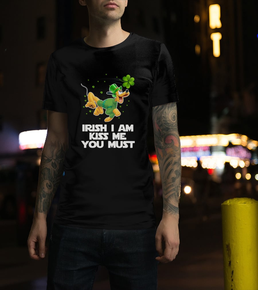 Irish I Am Kiss Me You Must Pluto St. Patrick's Day T-Shirt