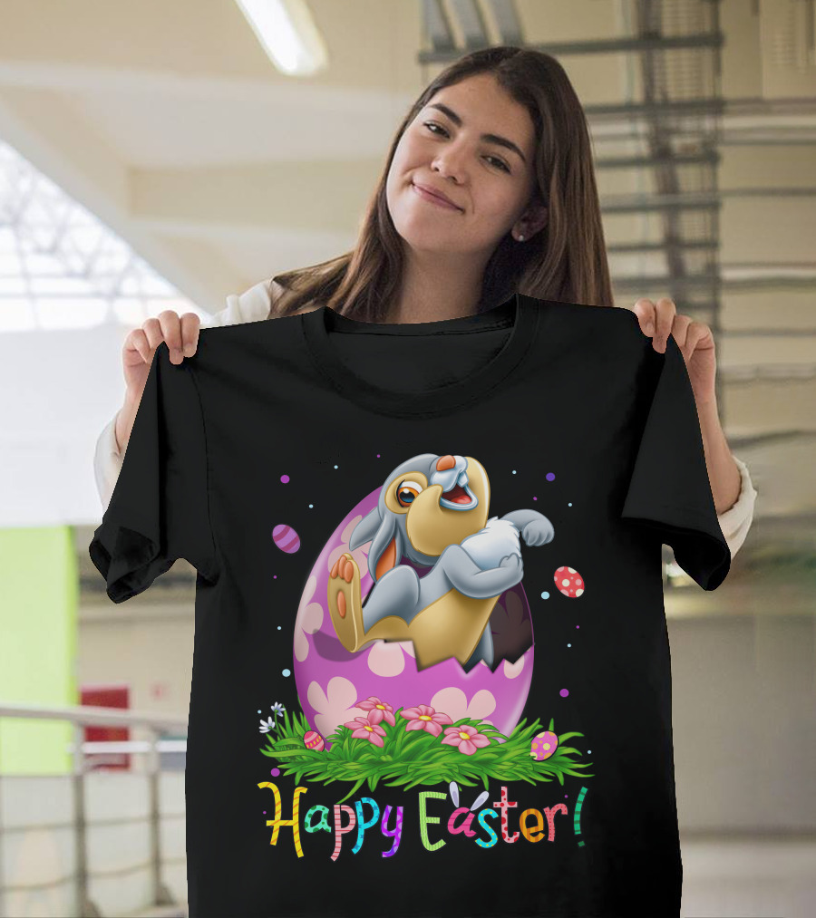 Happy Easter Thumper Easter Egg Rabbit T-Shirt