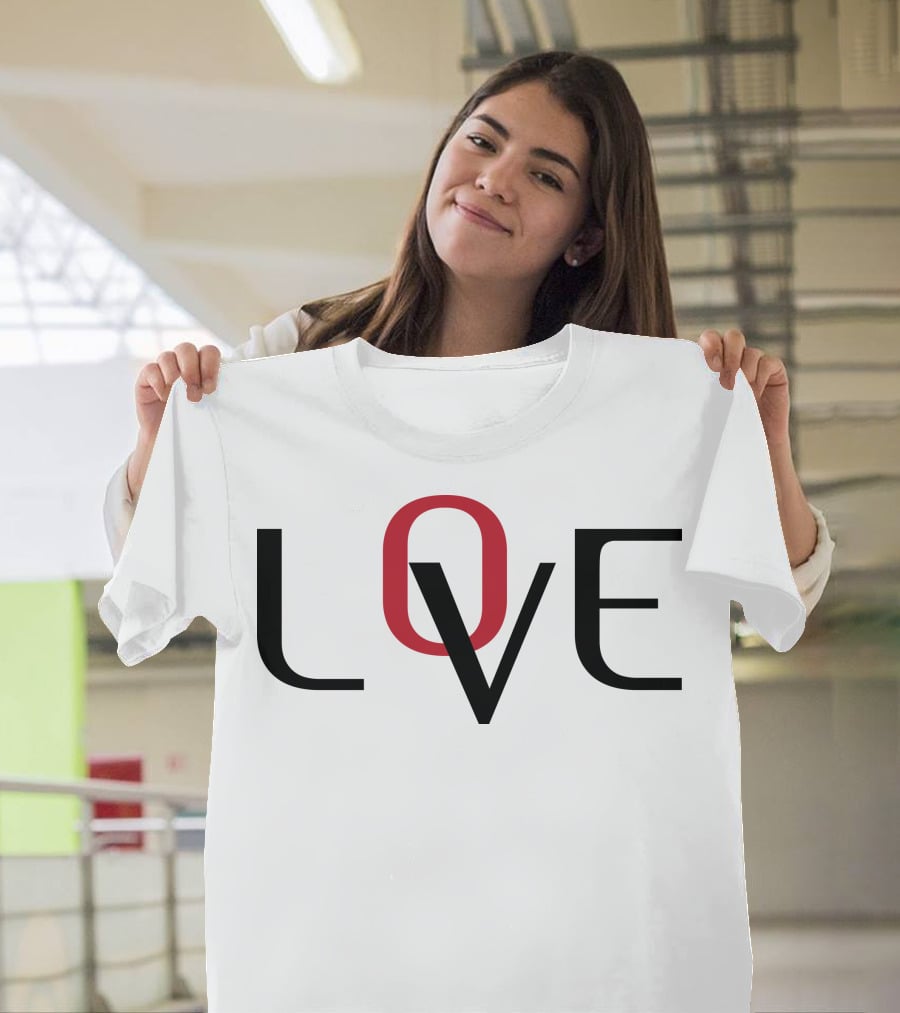 LOVE 1 Tennis-Inspired Fashion T-Shirt