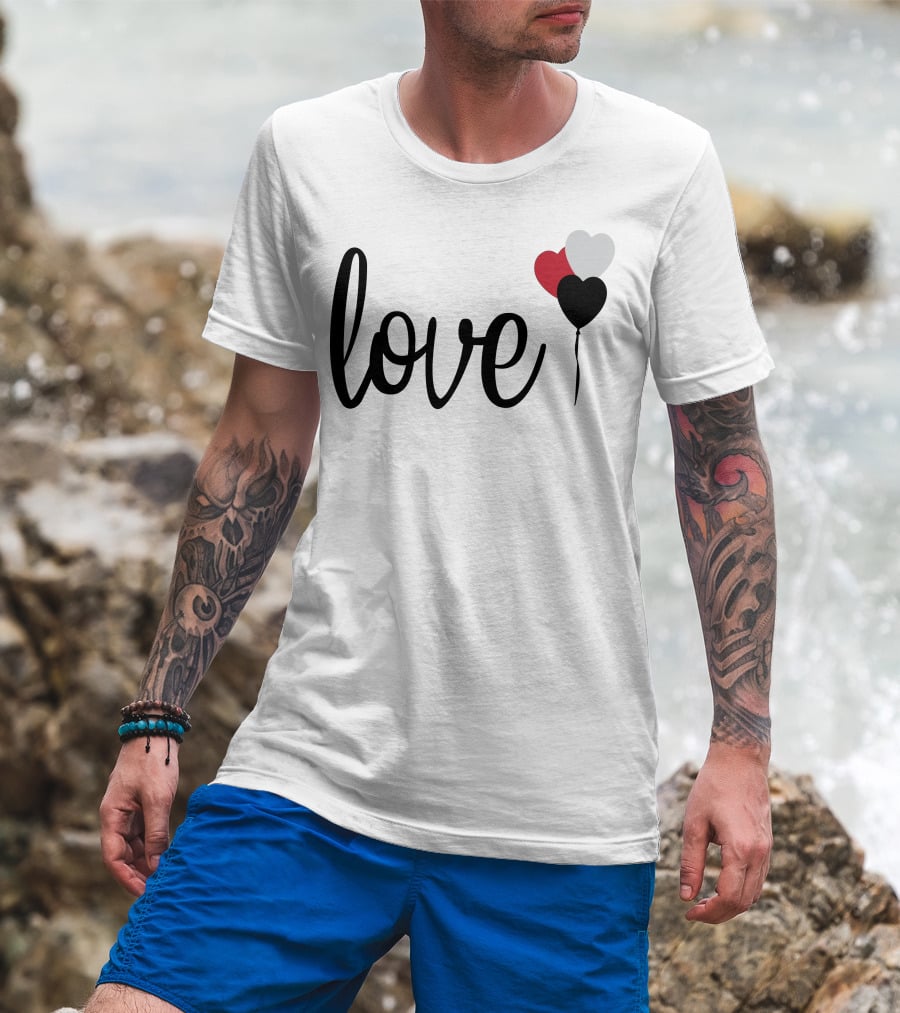 Love Heart Balloons T-Shirt