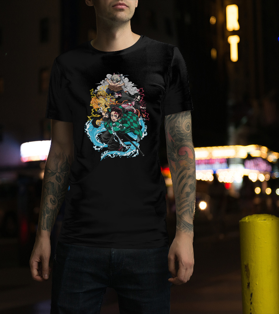 Demon Slayer Classic Characters Action T-Shirt