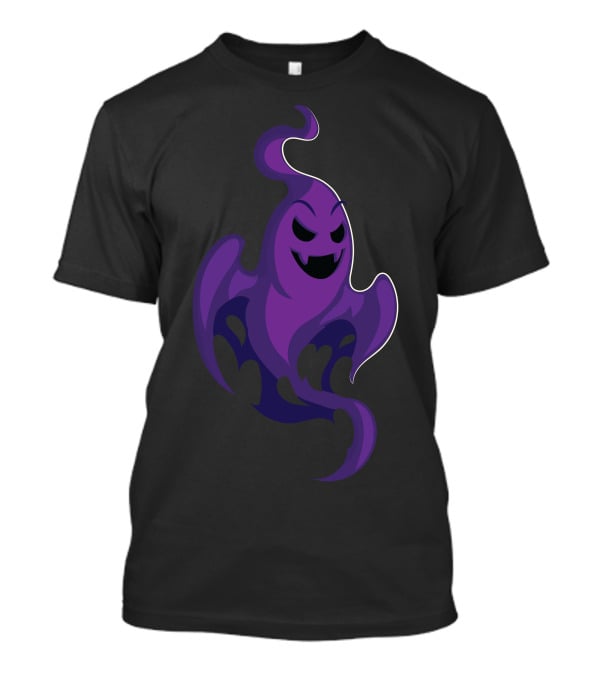 Funny Purple Ghost For Halloween T-Shirt