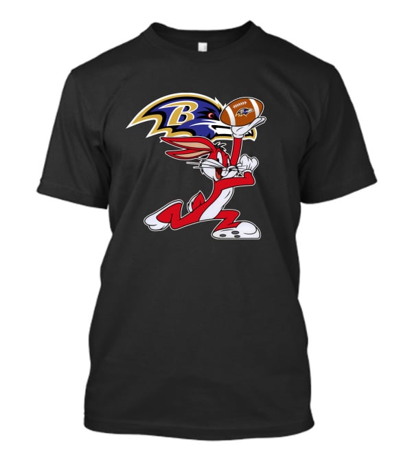 Baltimore Ravens Bugs Bunny Football Chiefs T-Shirt