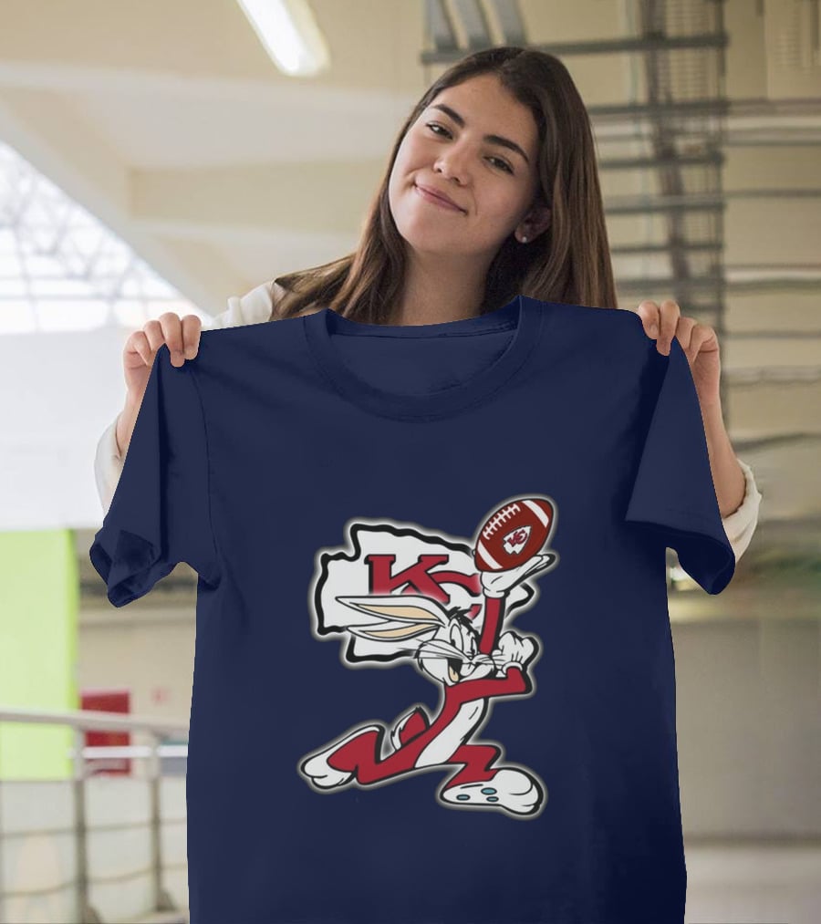 Kansas City Chiefs Bugs Bunny Football Kansas State T-Shirt