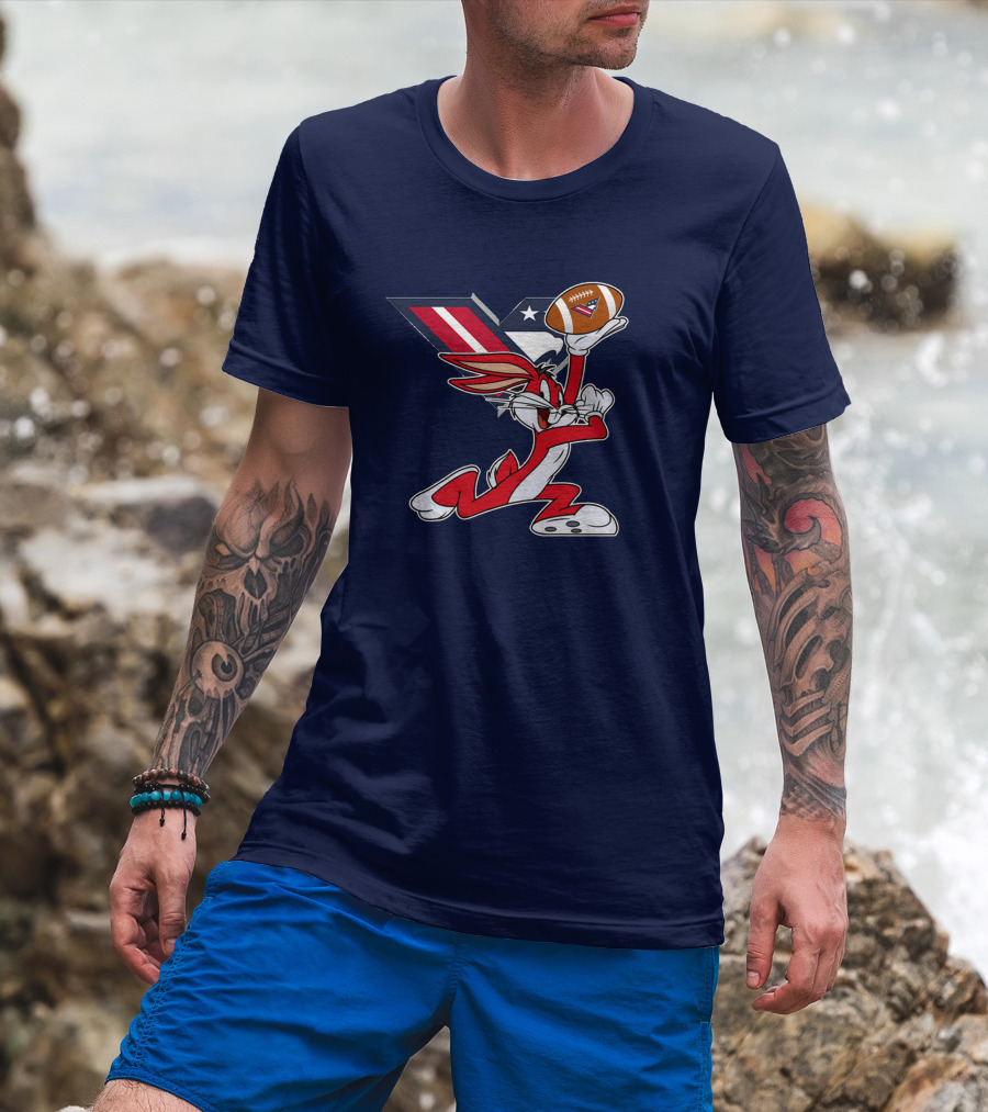 Bugs Bunny Washington Valor Chiefs Football Crossover T-Shirt