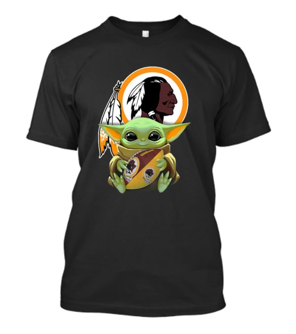 Washington Redskins Baby Yoda Football Team T-Shirt