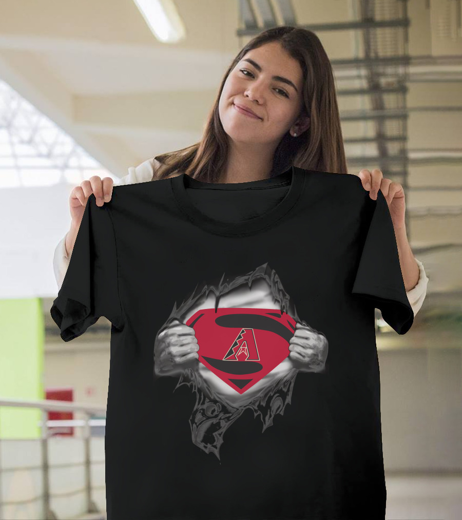Arizona Diamondbacks Superman Logo Mashup T-Shirt