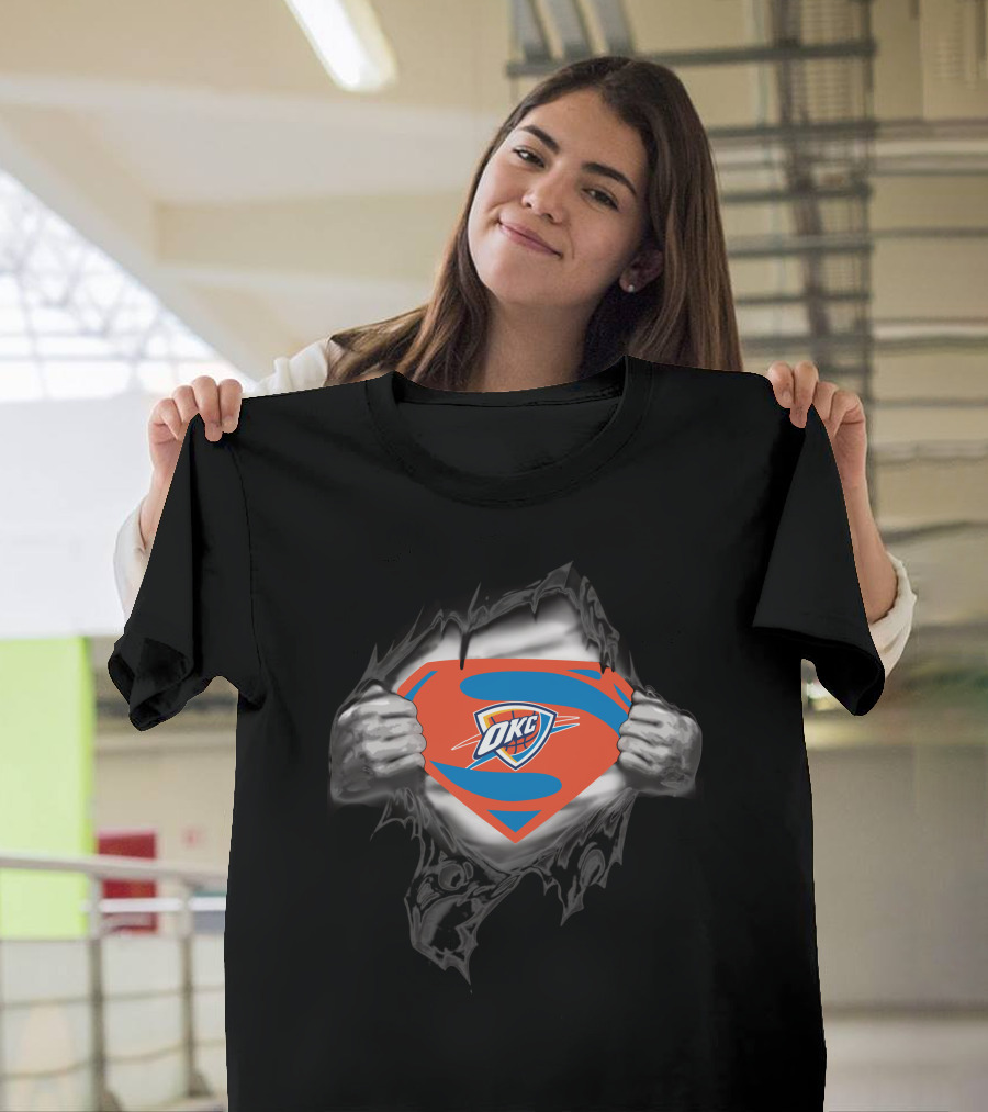 Oklahoma City Thunder OKC Superhero T-Shirt