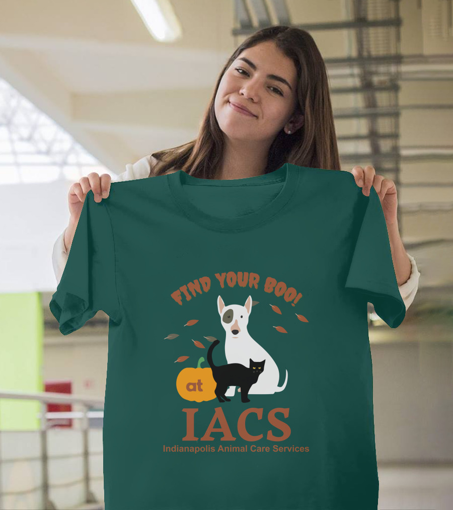 Bonfire Merch Find Your Boo At IACS Indianapolis Animal Care Services T-Shirt