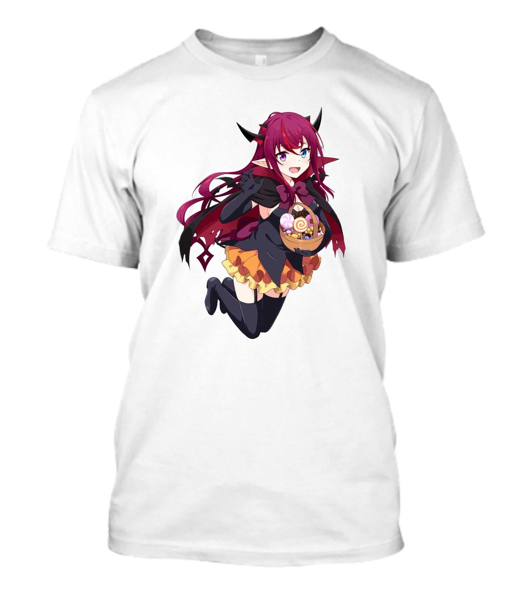 Irys Anime Halloween Devil With Candy Basket T-Shirt