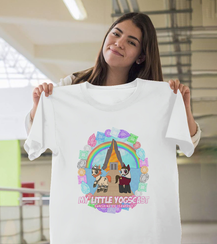 My Little Yogscast Sunshine Of Israpony Colorful Gemstone Rainbow Ponies T-Shirt