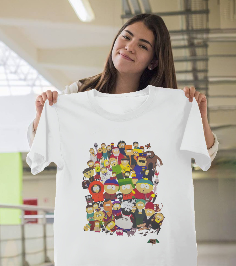 South Park Characters Collection Featuring Iconic Cast And Classic Figures T-Shirt