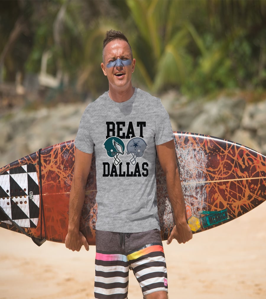 Nick Sirianni Beat Dallas Eagles Helmet Showdown T-Shirt
