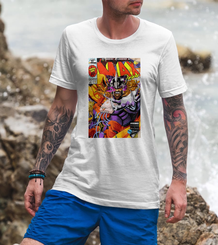 Freemvc2 The Scrubl0rd MAX Fighting Game Legend Comic T-Shirt