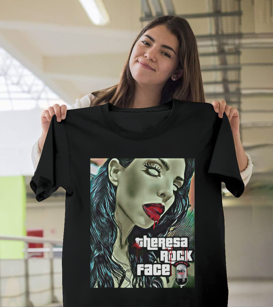 Theresa Rock Face Zombie Face 94.3 Radio Halloween Ram T-Shirt