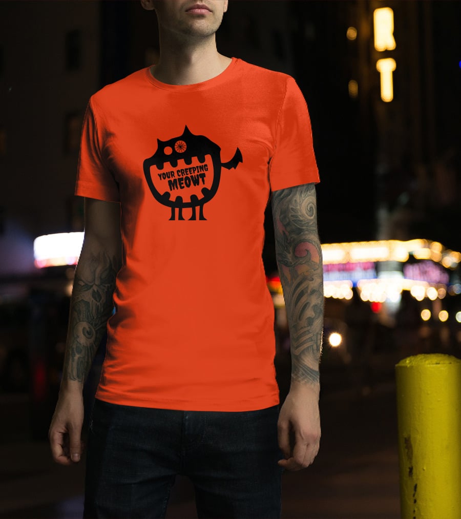 Funcky Designs Your Creeping Meowt Cat T-Shirt