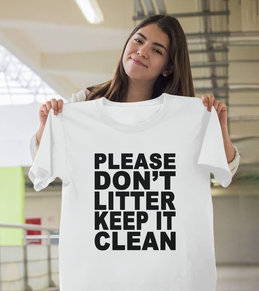 Sebastian Vettel Please Don’t Litter Keep It Clean Environmental Message T-Shirt
