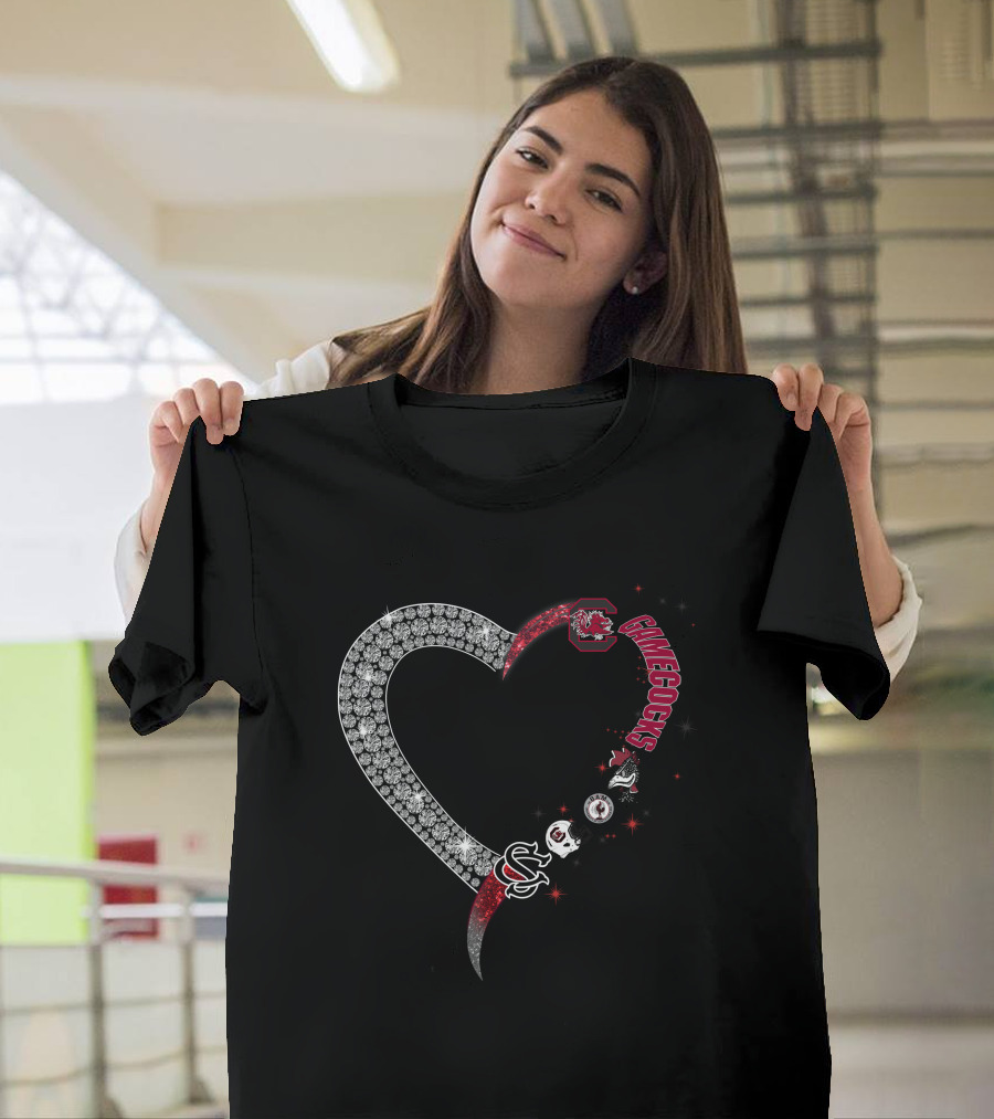 South Carolina Gamecocks Heart T-Shirt