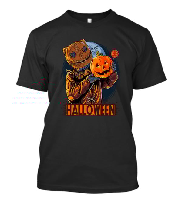 Halloween Pumpkin Mask Lollipop Moon T-Shirt