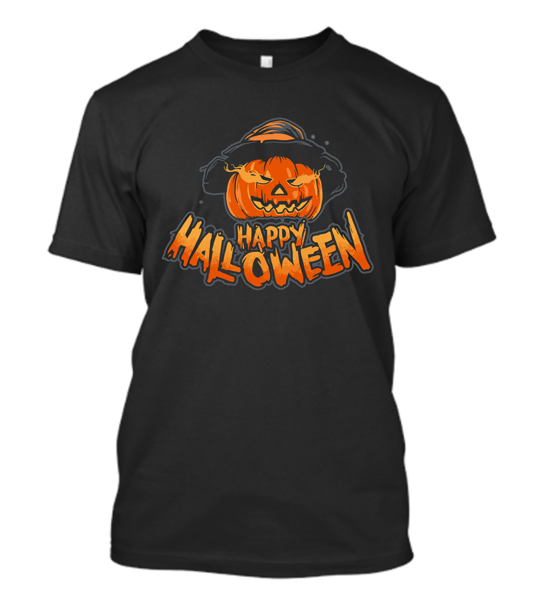 Happy Halloween Pumpkin On Fire T-Shirt