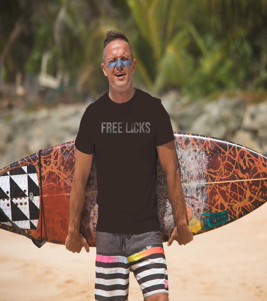 Free Licks Chris Evans Guitar Caption T-Shirt