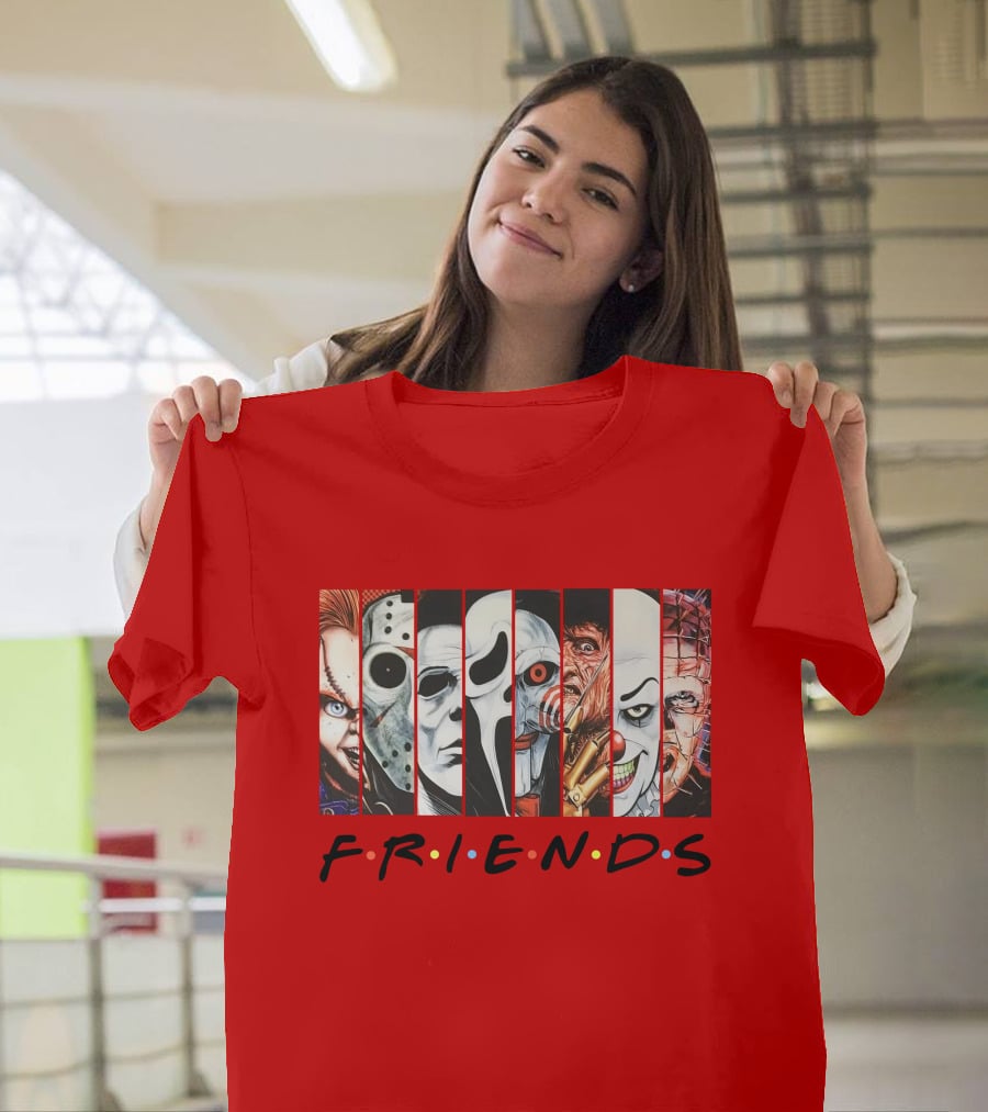 Uncle Rjs Spanish Oreo Friends Horror Icons Ensemble T-Shirt