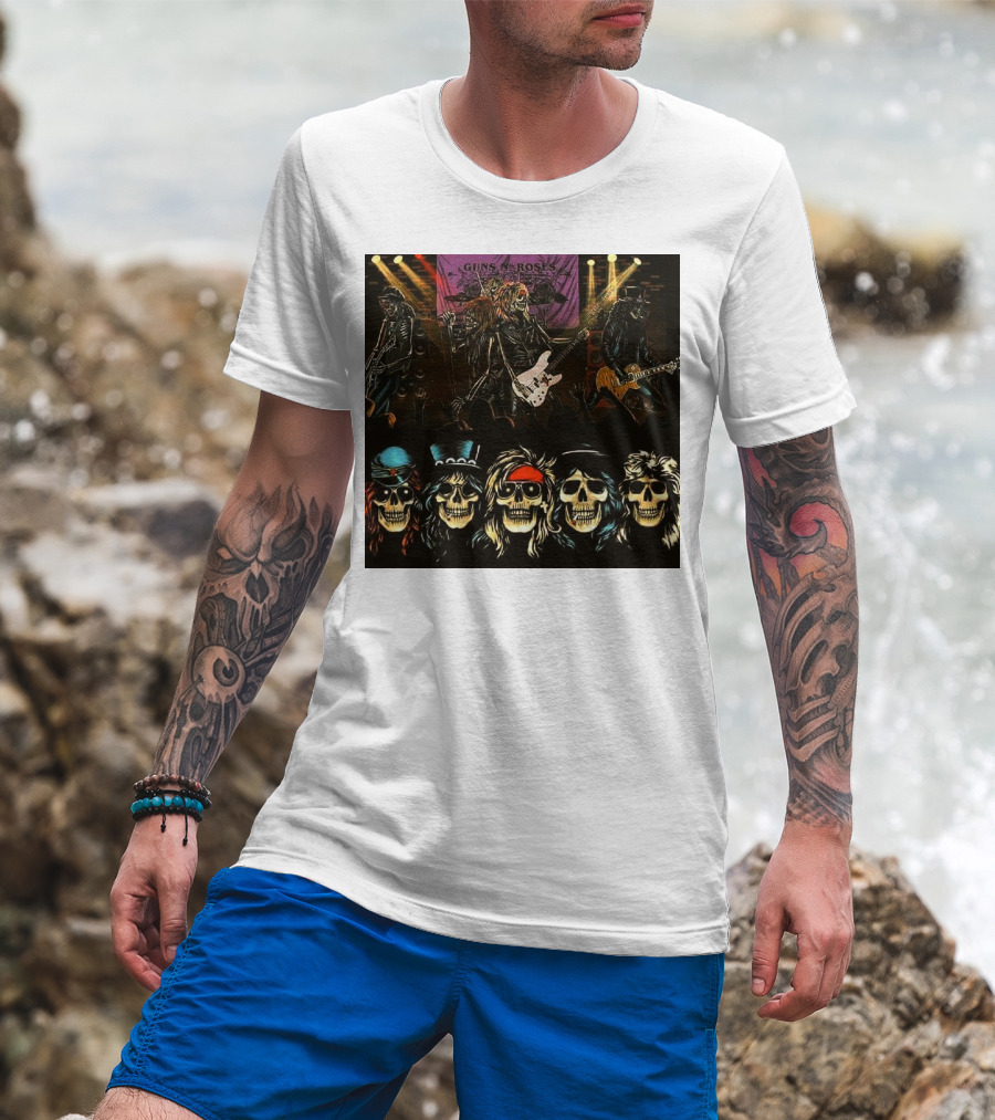 Guns N' Roses Live Skull Band T-Shirt