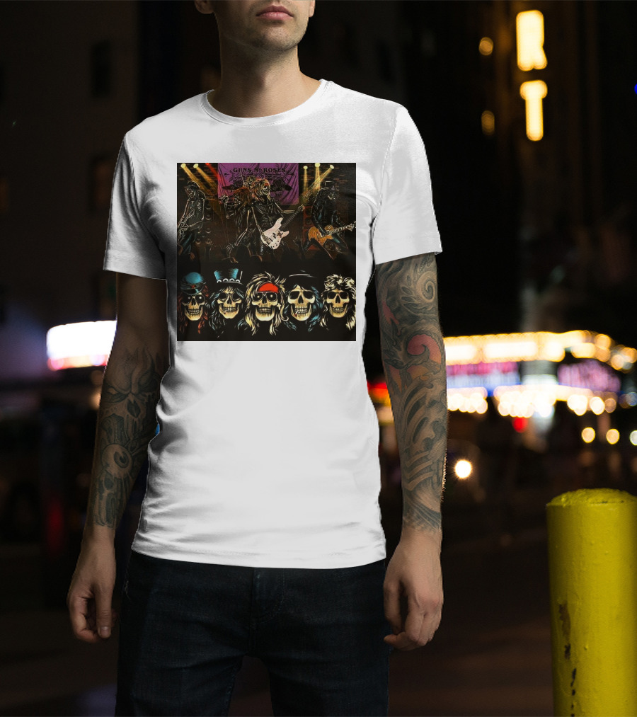 Guns N' Roses Live Skull Band T-Shirt