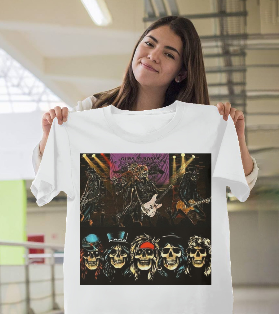 Guns N' Roses Live Skull Band T-Shirt