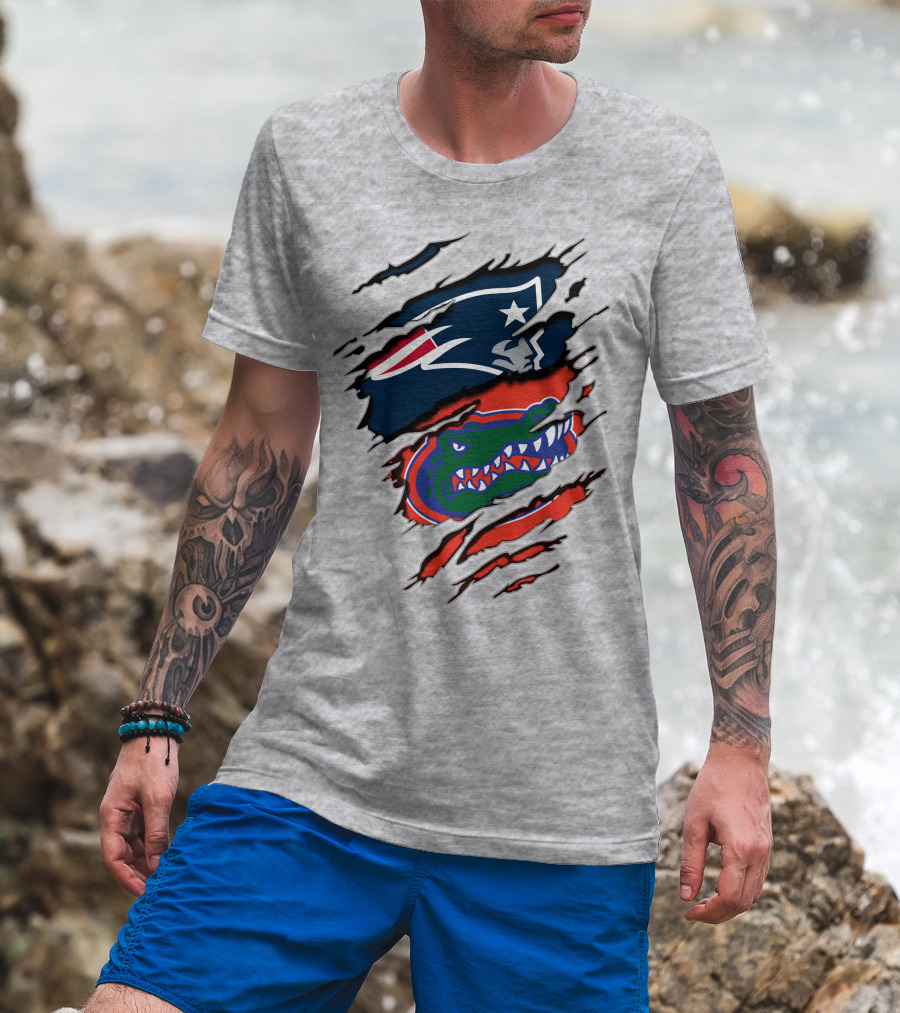 Patriots Gators Claw Marks T-Shirt