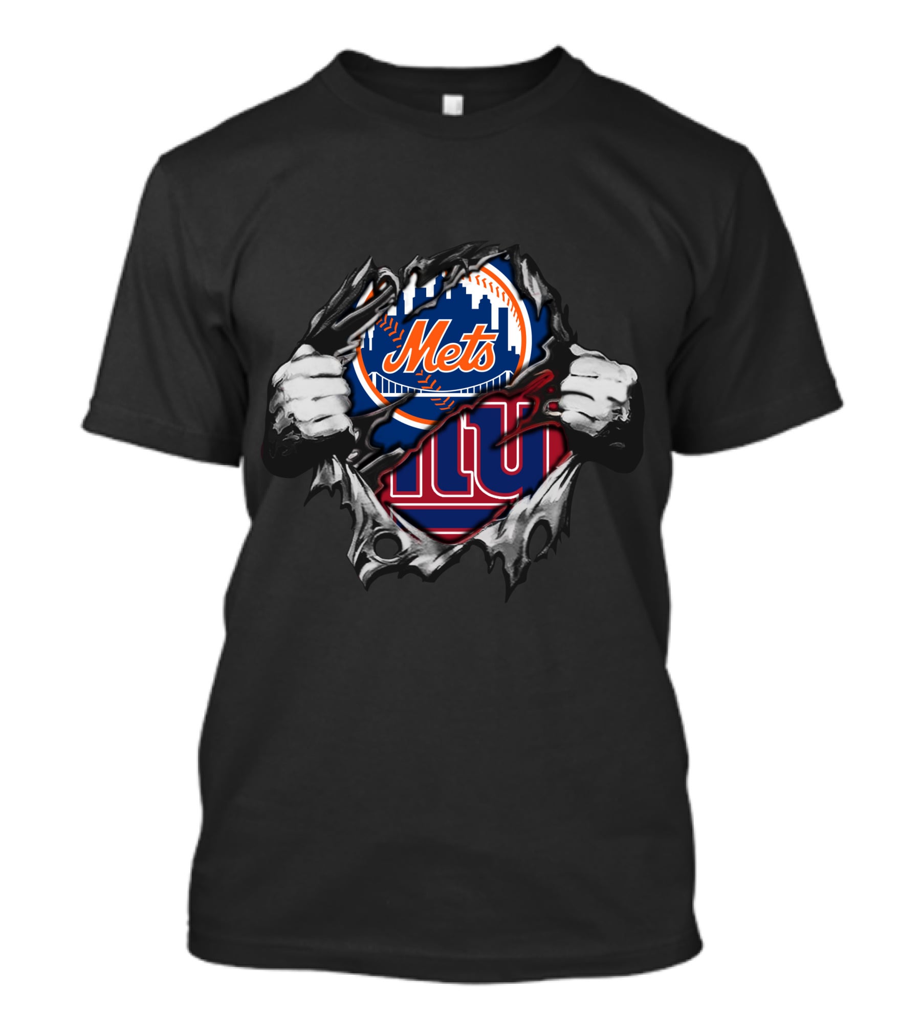 Mets Giants Logo Tear Effect T-Shirt