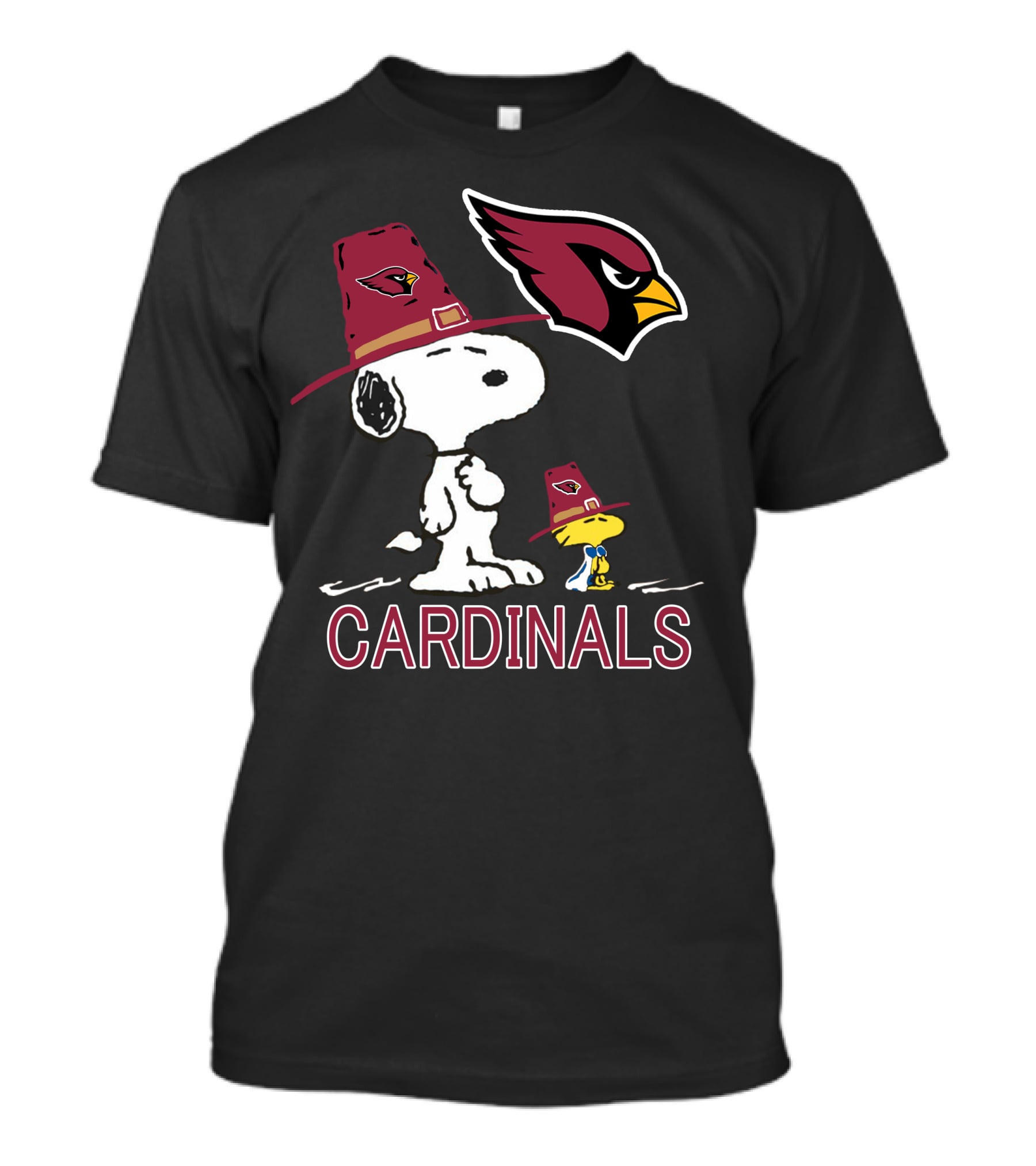 Cardinals Snoopy Woodstock Arizona Cardinals T-Shirt