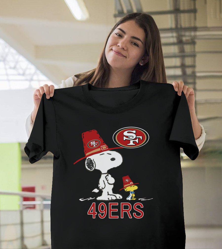 49ers Snoopy And Woodstock Fans With Sf T-Shirt