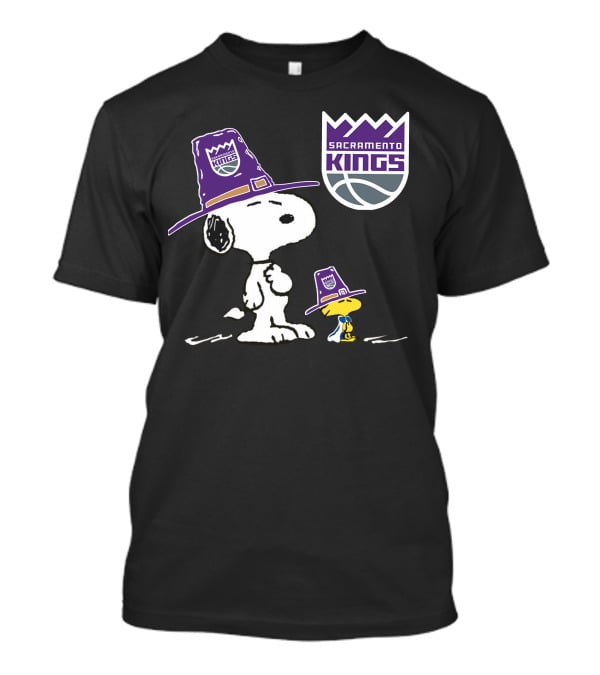 Sacramento Kings Snoopy Woodstock Thanksgiving Hats T-Shirt