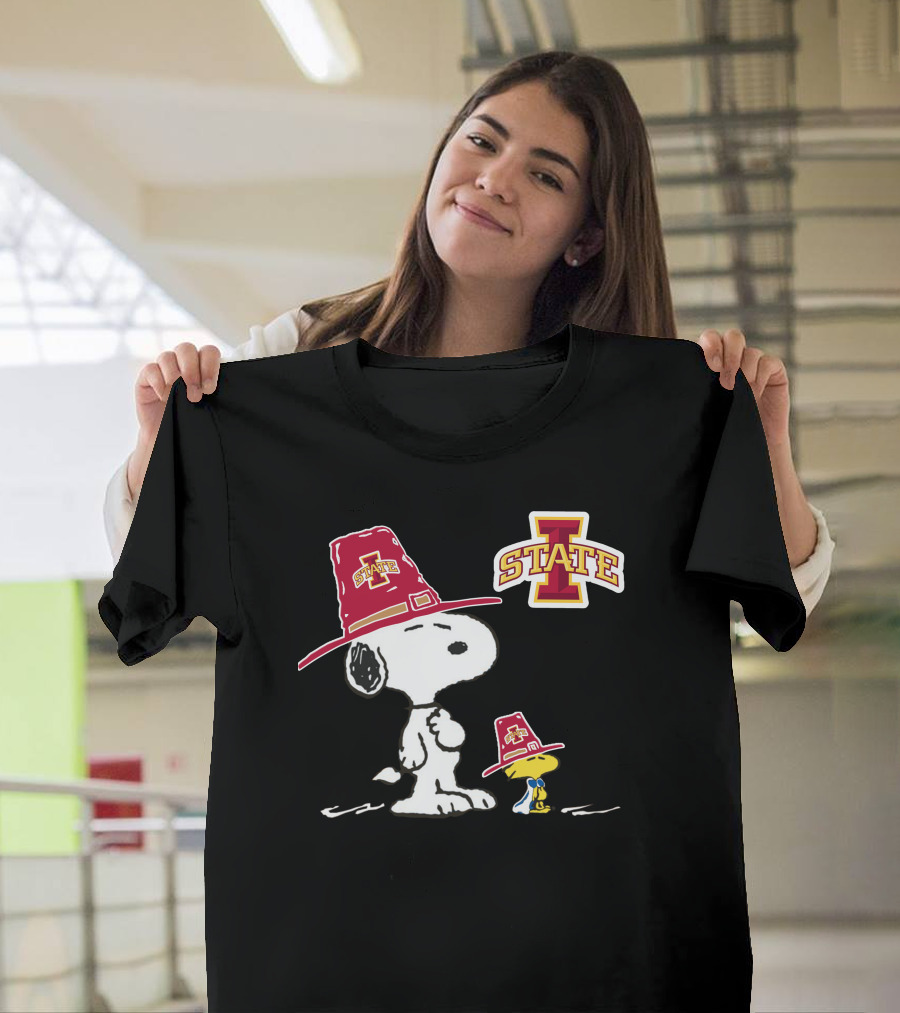 Iowa State Cyclones Snoopy Woodstock State I T-Shirt