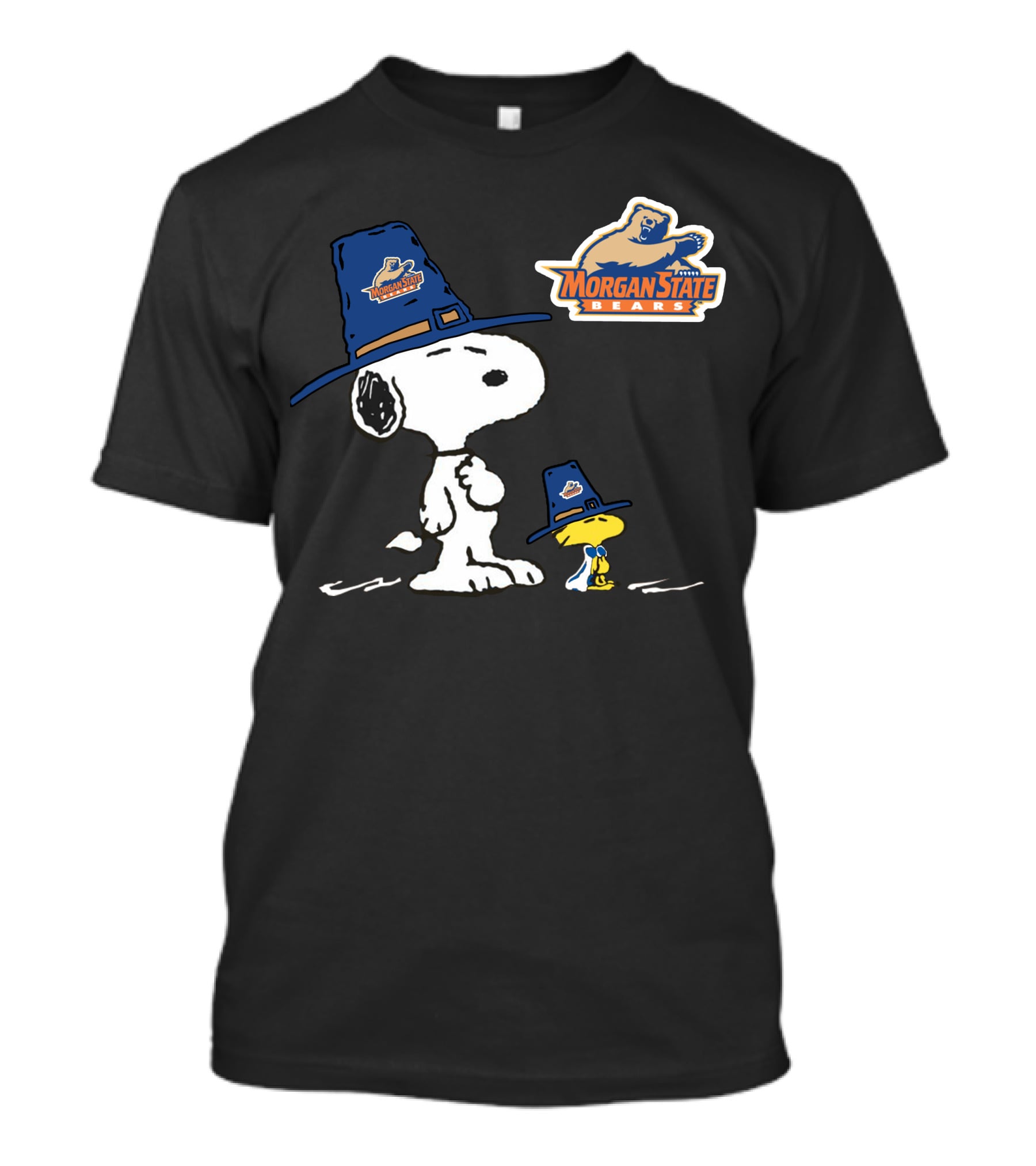 Morgan State Bears Snoopy And Woodstock Thanksgiving Hat T-Shirt