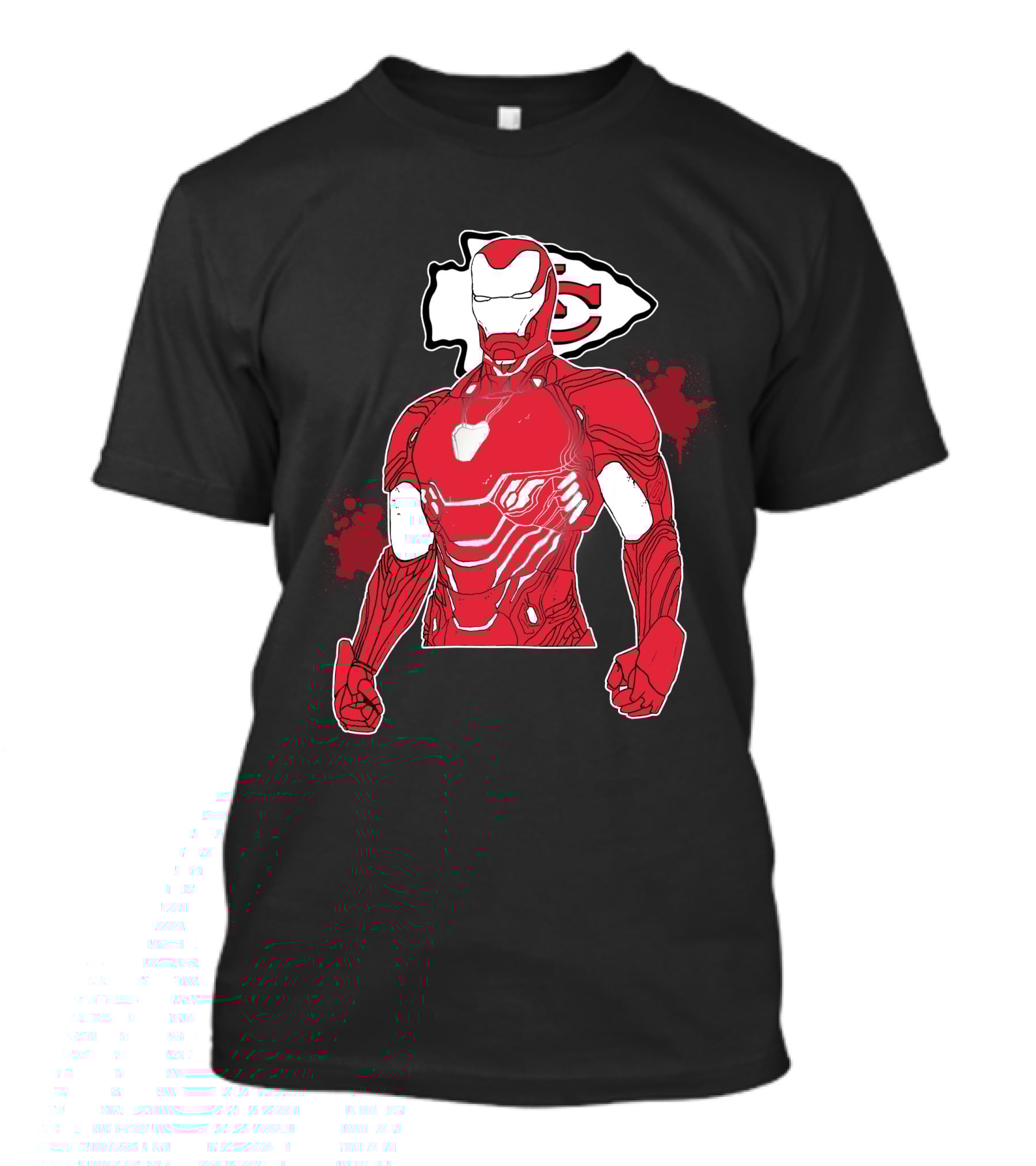 Iron Man Kansas City Chiefs Crossover T-Shirt