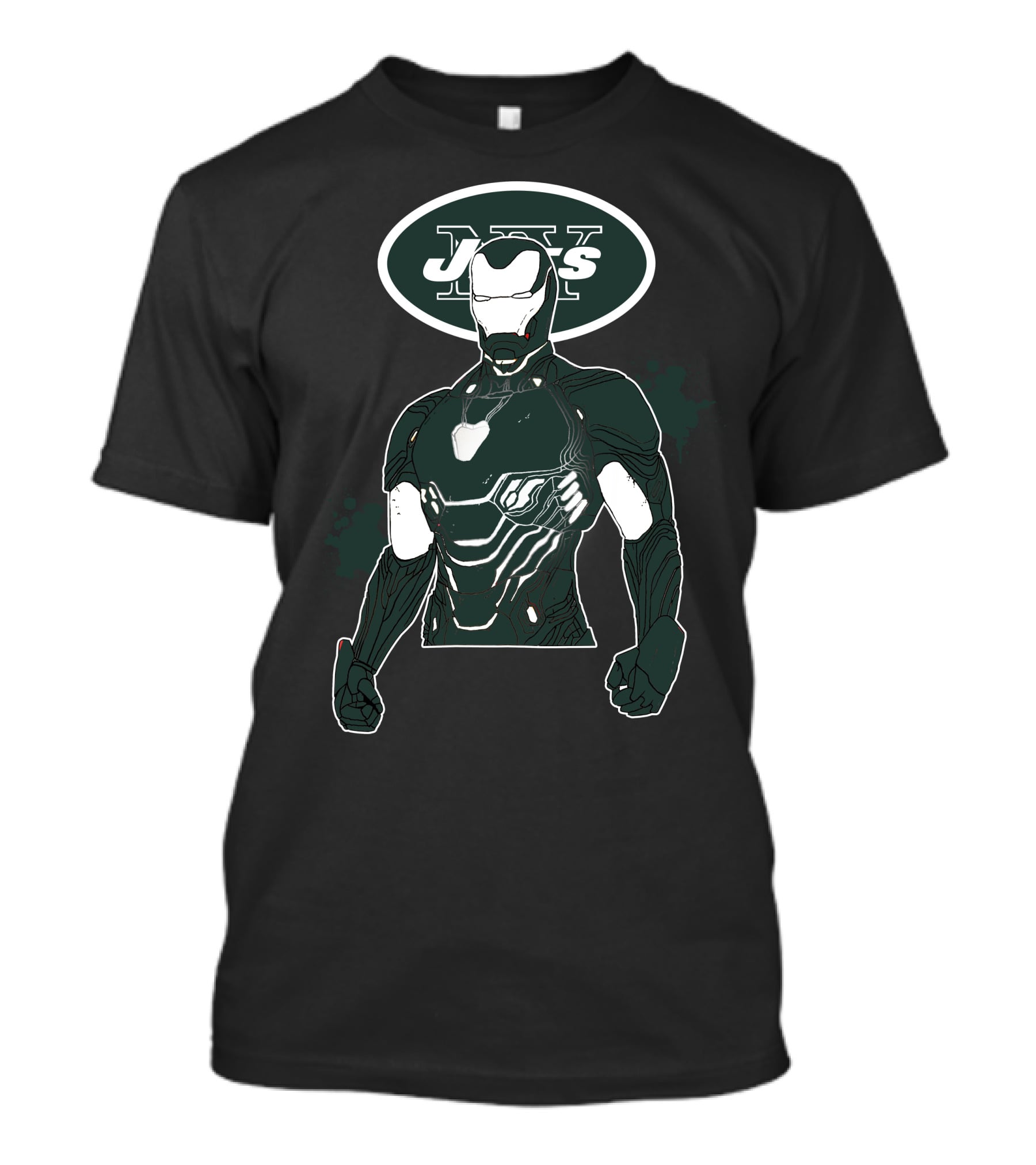 Iron Man New York Jets Mashup T-Shirt