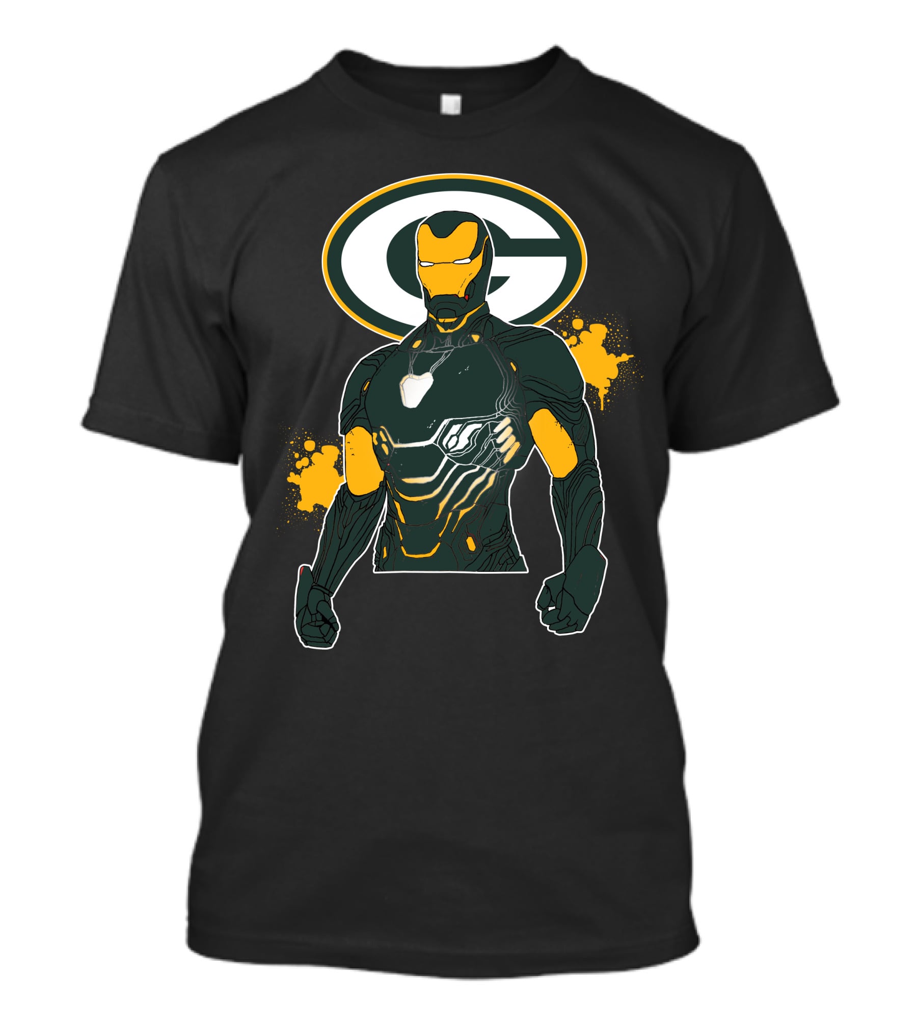 Iron Man Green Bay Packers Crossover T-Shirt