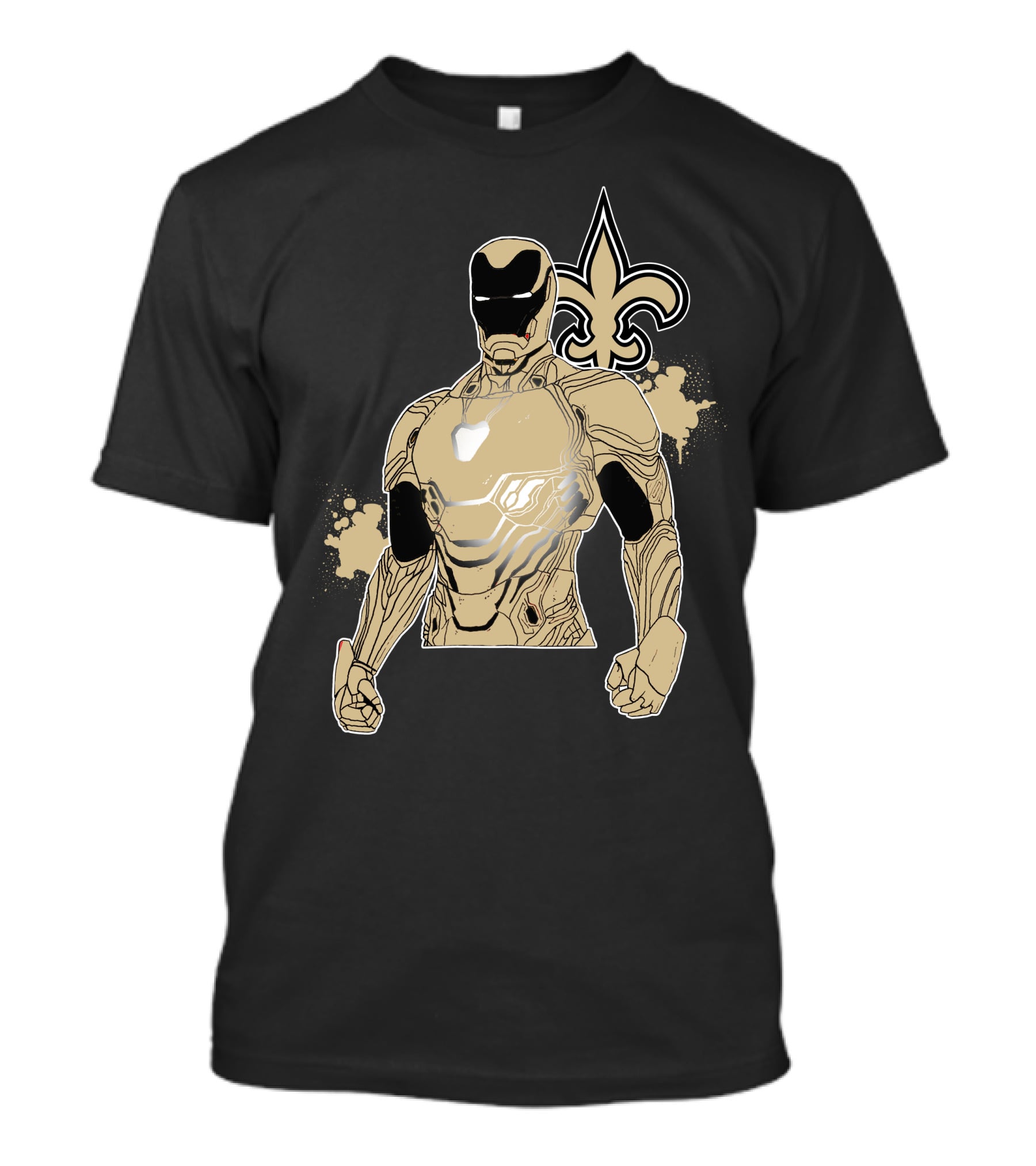 Iron Man New Orleans Saints Crossover T-Shirt