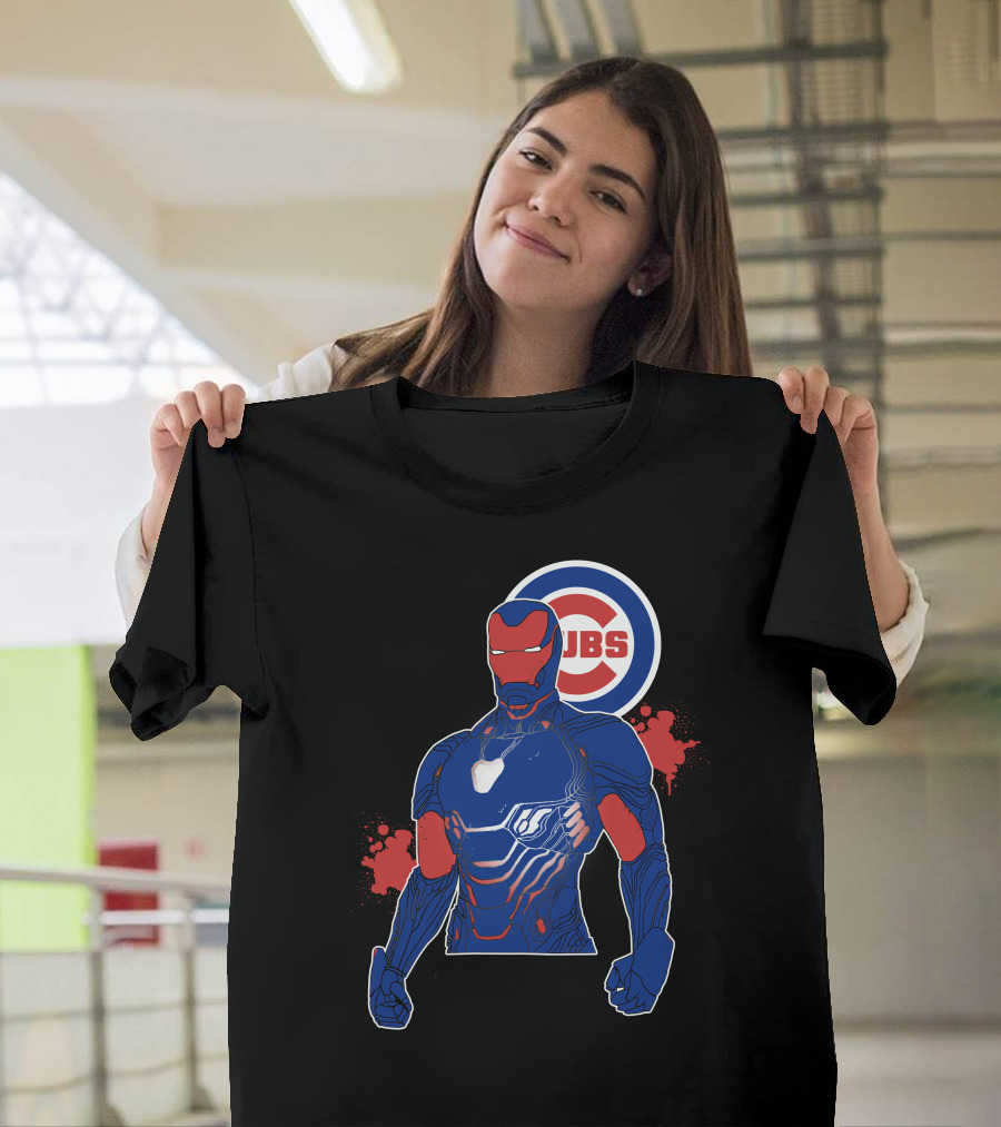 Iron Man Chicago Cubs Fusion T-Shirt
