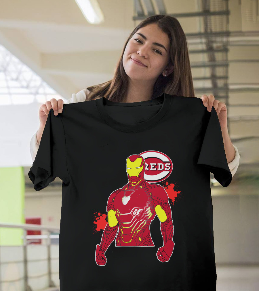 Iron Man Cincinnati Reds Collaboration T-Shirt